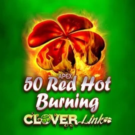 50 Red Hot Burning Clover Links slot icon by Novomatic, available at BalooBet Casino