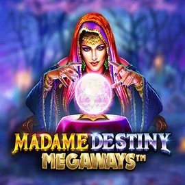 Madame Destiny Megaways slot visual from Pragmatic Play available on baloobet.dk